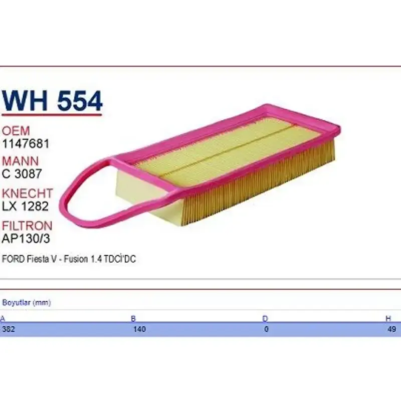 WUND-WH 554 Filtru aer | Economisește