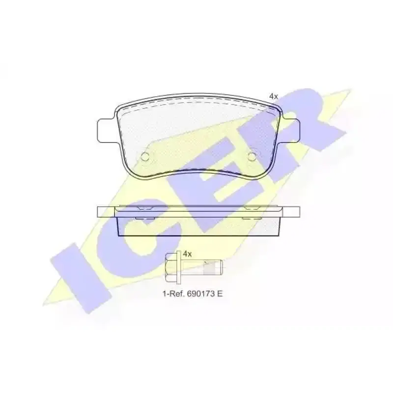 Retur gratuit - IC-181904 Set placute frana,frana disc