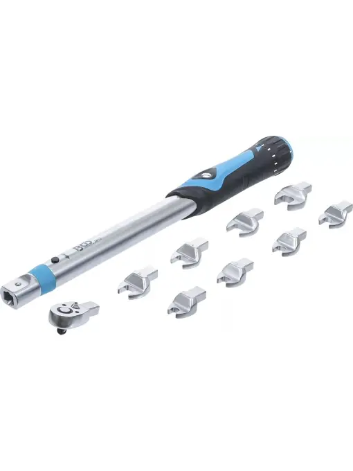 Alegerea clienților | Set cheie dinamometrica 10-50Nm, antrenare 1/4") + capete de chei detasabile 7-14mm, 10 piese, BGS 2813