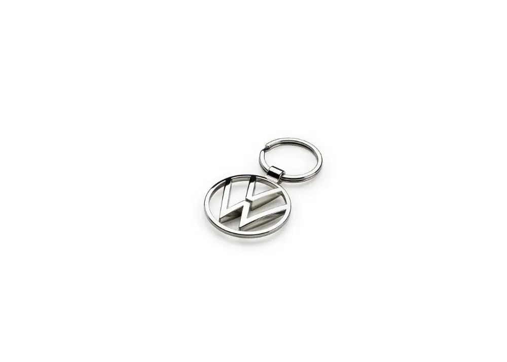 Breloc chei original metalic rotund original VW Iron Logo - Preț excelent