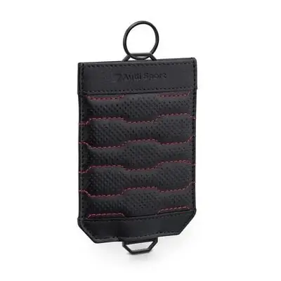 Preț excelent - Etui Cheie Auto Audi Sport, Piele, Negru Rosu