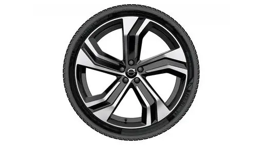 Acum disponibil - Set roti iarna originale Volvo XC90 22 inch – 5-Double Spoke Black Diamond Cut 1096