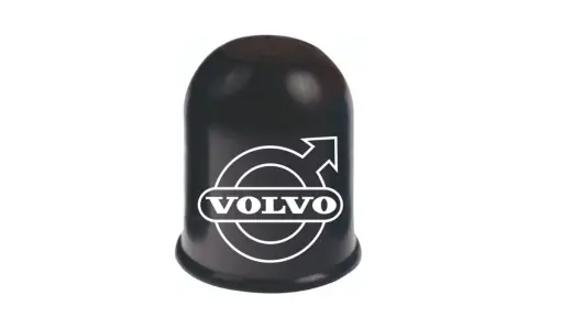 Retur simplu | Capac protectie carlig pentru remorca auto, plastic, personalizat Volvo
