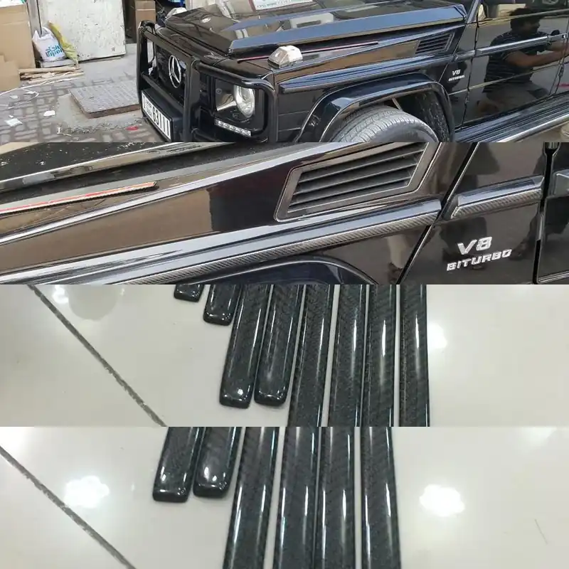Reducere mare | Mercedes G class W463 1990-2018 Molduri usi carbon (insertii)