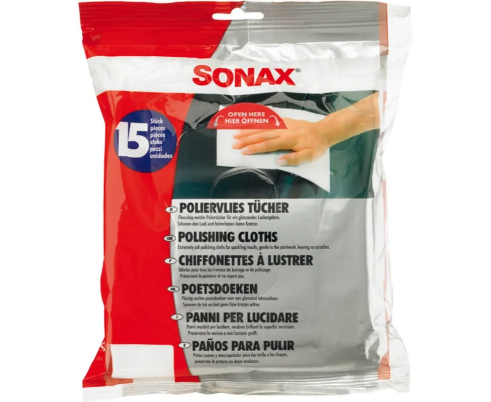 Sonax lavete extra moi pentru lustruirea finala a caroseriei (15 buc.) | Produs premium