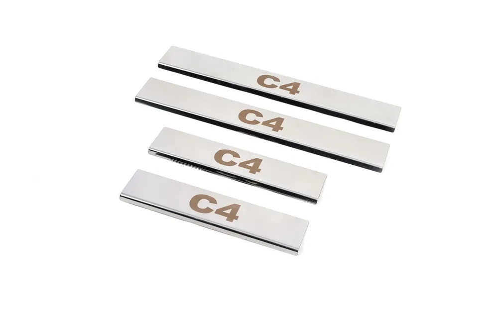 Ofertă excelentă - Citroen C-4 2010-2018 Praguri Carmos (4 buc, inox)