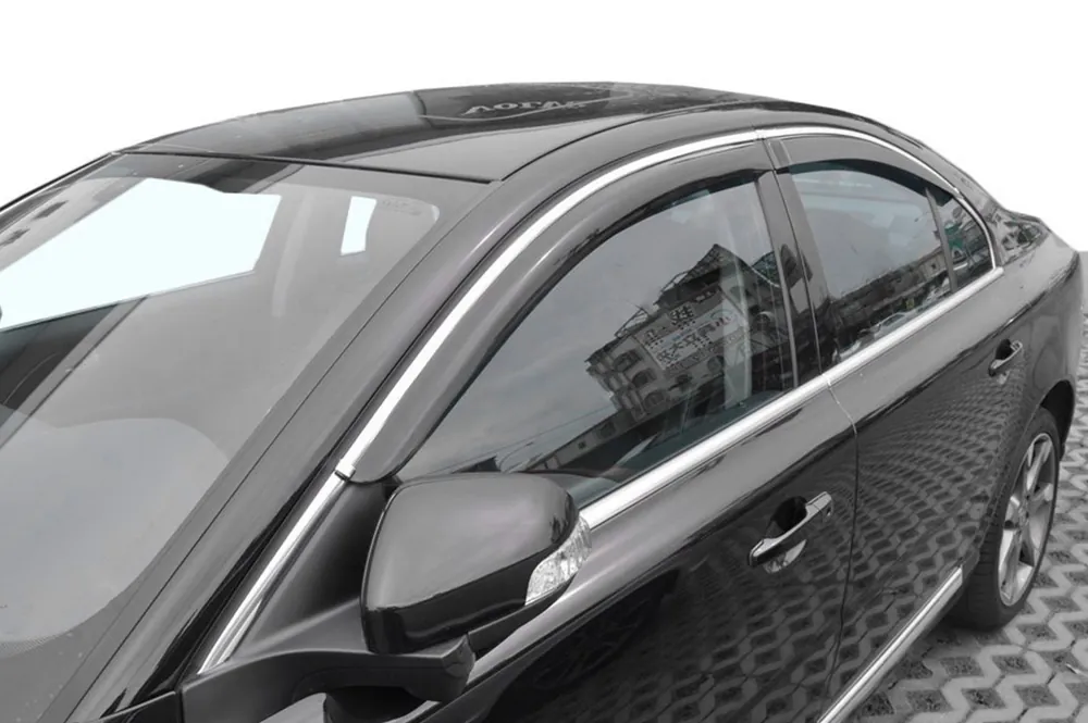Comandă acum | Volvo S80 2006-2016 Deflectoare geamuri cu ornament crom (4 buc, HIC)