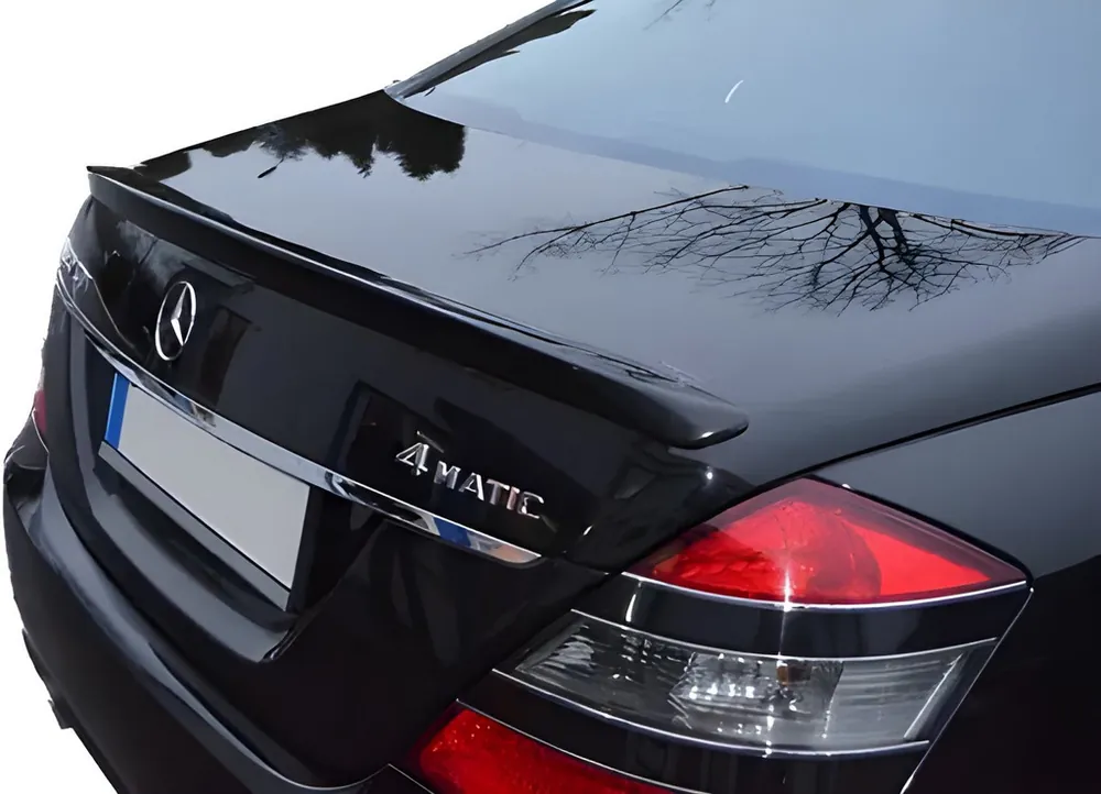 Mercedes S-class W221 2005-2013 Spoiler (ABS, grunduit) | Comandă simplu