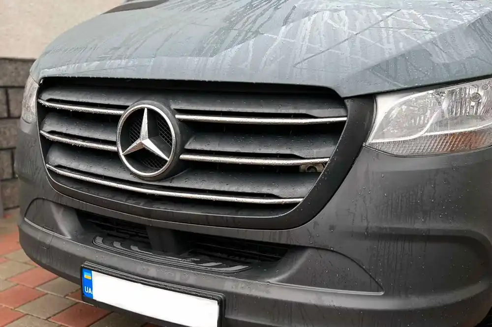 Mercedes Sprinter W907/W910 2018- Capace Grila Cromate (5 buc, Otel Inoxidabil) OmsaLine - Otel Inoxidabil Italian | Comandă acum