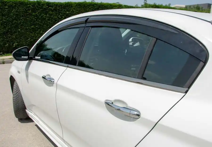 Lansare recentă - Fiat Tipo 2016- Ornamente inferioare geamuri crom inchis inox Sedan/Hatchback (4 bucati)