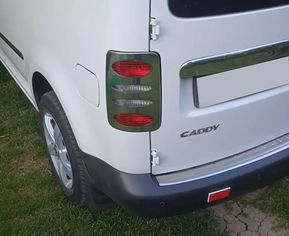 Cantități limitate | Volkswagen Caddy 2004-2010 Capace Cromate Stopuri V2 (2 buc, Inox)
