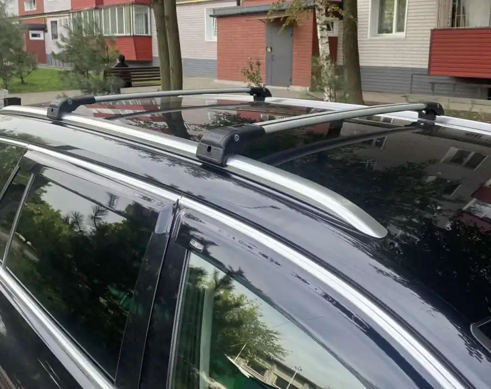 Lexus LX570/450d 2008-2022 Bare transversale pentru bare longitudinale integrate cu cheie 2016 - ERKUL (2 buc) Negru | Recomandare