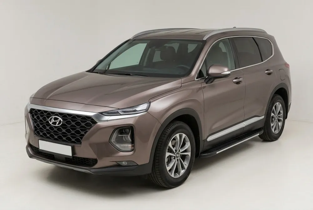 Hyundai Santa Fe 4 2018-2023 Praguri Laterale Bosphore Grey (2 buc, Aluminiu) - Economii mari