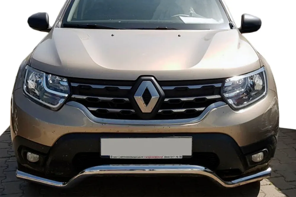 Renault Duster 2018-2024 Protectie Fata WT008 (Otel Inoxidabil) - Gata de expediere
