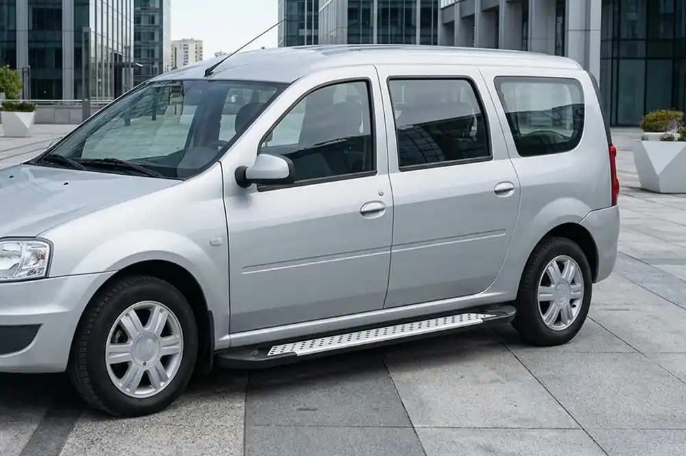 Lada Largus 2012- Praguri Laterale Tip X5 (2 buc, Aluminiu) - Se vinde rapid