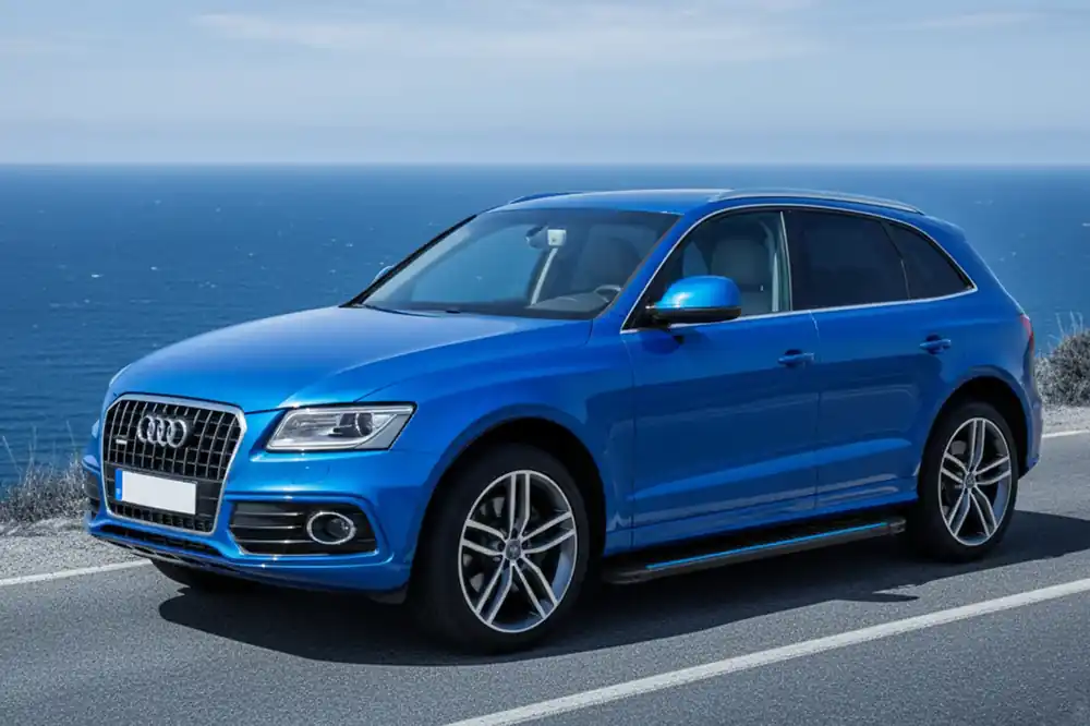Calitate excelentă | Audi Q5 2008-2017 Praguri Laterale Maya Blue (2 buc, Aluminiu)