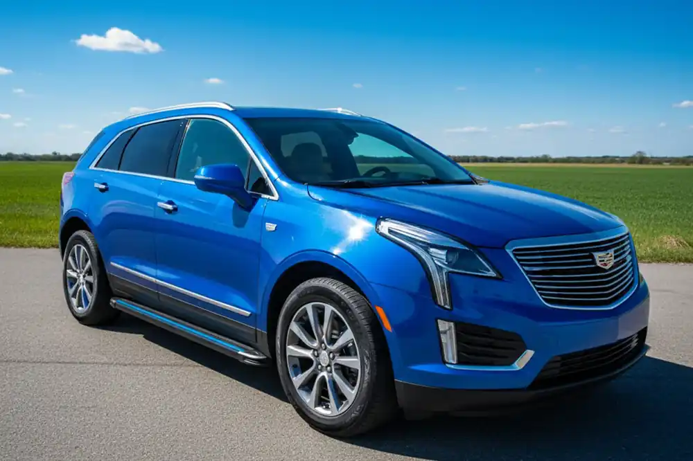 Cadillac XT5 2016- Praguri Laterale Maya Blue (2 buc, Aluminiu) | Produs vedetă