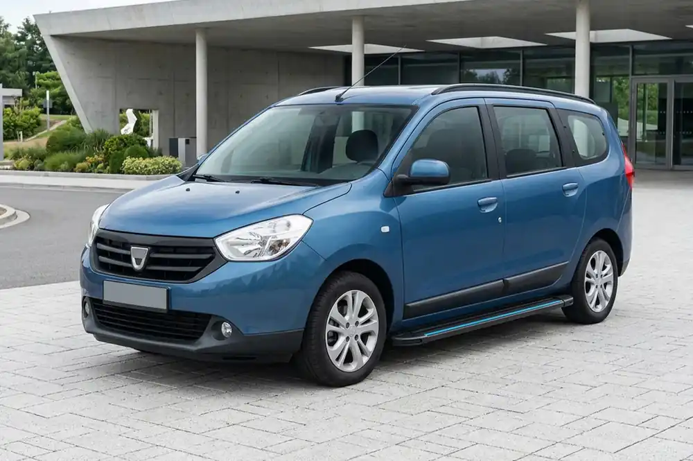 Livrare expres - Dacia Lodgy 2012-2022 Praguri Laterale Maya Blue (2 buc, Aluminiu)