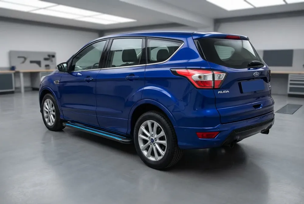 Plată securizată | Ford Kuga/Escape 2013-2019 Praguri Laterale Maya Blue (2 buc, Aluminiu)