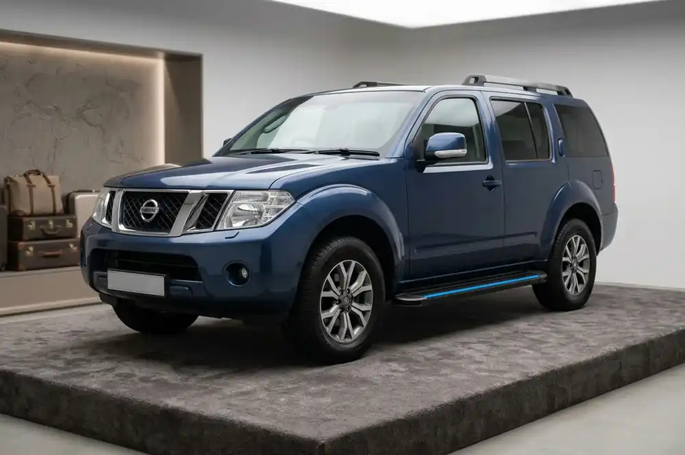 Economisește | Nissan Pathfinder R51 2005-2014 Praguri Laterale Maya Blue (2 buc, Aluminiu)