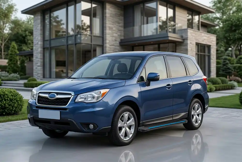 În topul vânzărilor | Subaru Forester 2013-2018 Praguri Laterale Maya Blue (2 buc, Aluminiu)