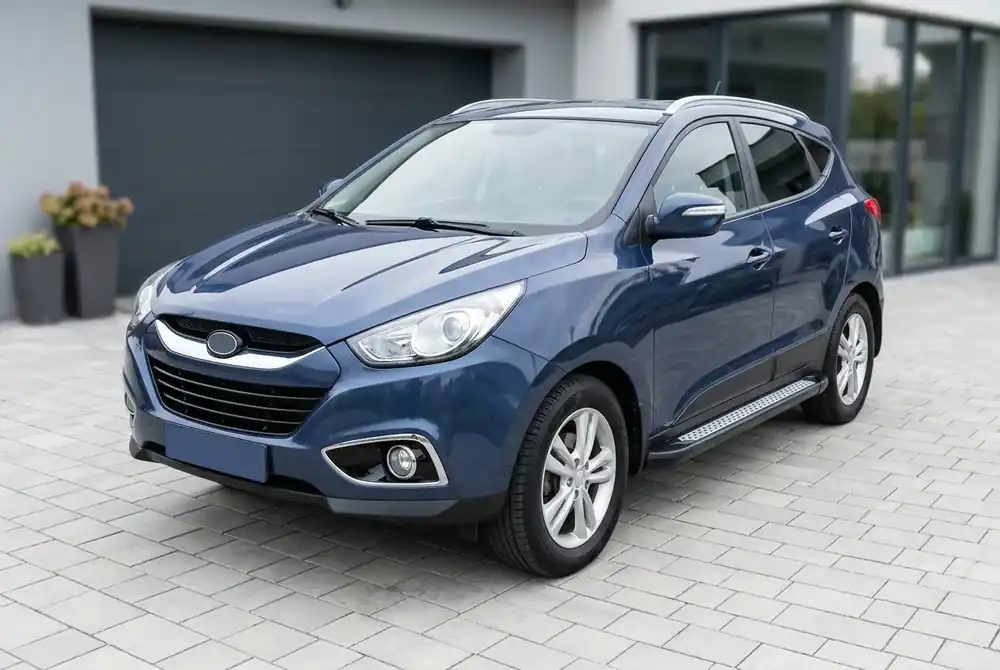 Hyundai IX-35 2010-2015 Praguri Laterale New Vision Black (2 buc, Aluminiu) | Nu rata