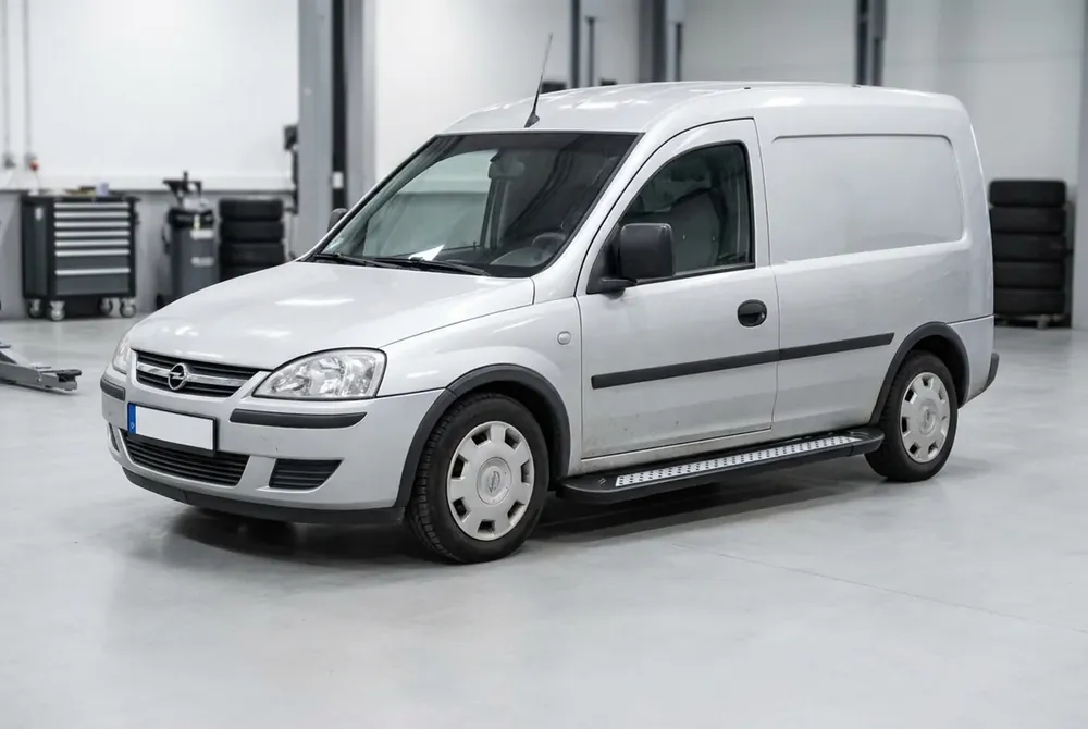 Economisește mai mult | Opel Combo 2002–2012 Praguri Laterale New Vision Black (2 buc, Aluminiu)