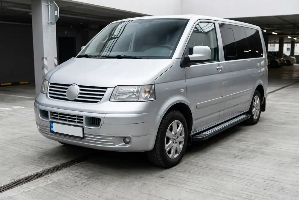 Volkswagen T5 Caravelle 2004-2010 Praguri Laterale New Vision Black (2 buc, Aluminiu) - Top vânzări