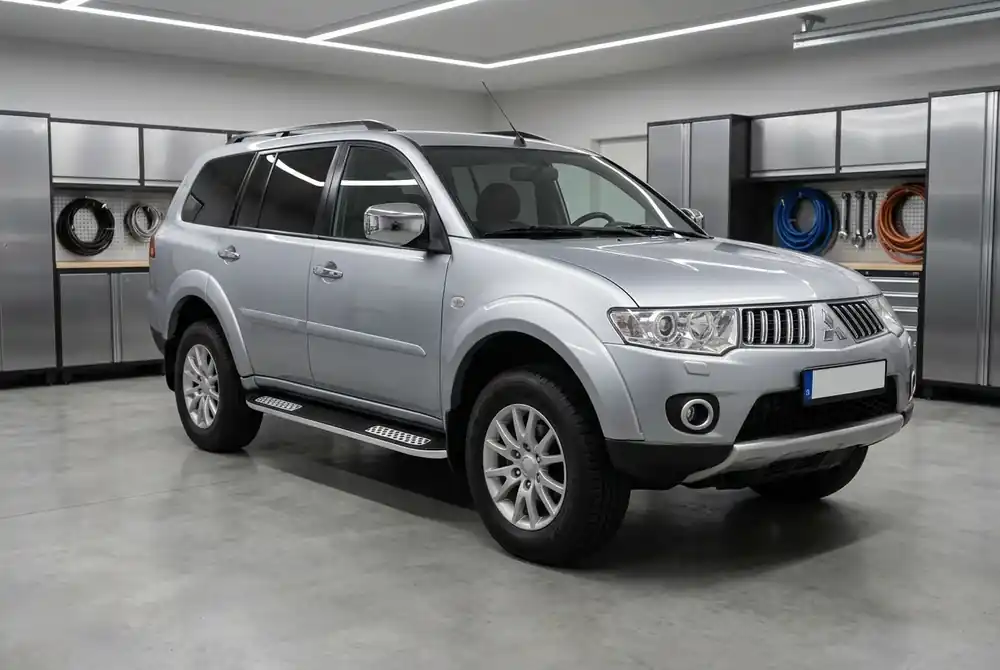 Reduceri - Mitsubishi Pajero Sport 2008-2015 Praguri Laterale Tayga V2 (2 buc, Aluminiu)