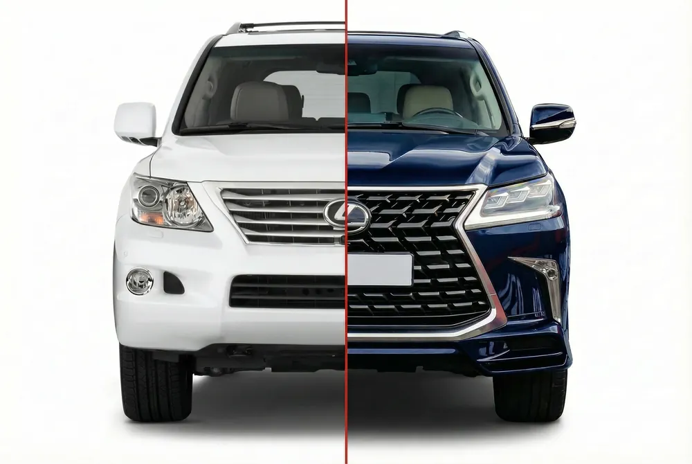 Calitate excelentă | Lexus LX570/450d 2008-2022 Kit restyling TRD 2021 (cu inlocuirea aripilor spate)