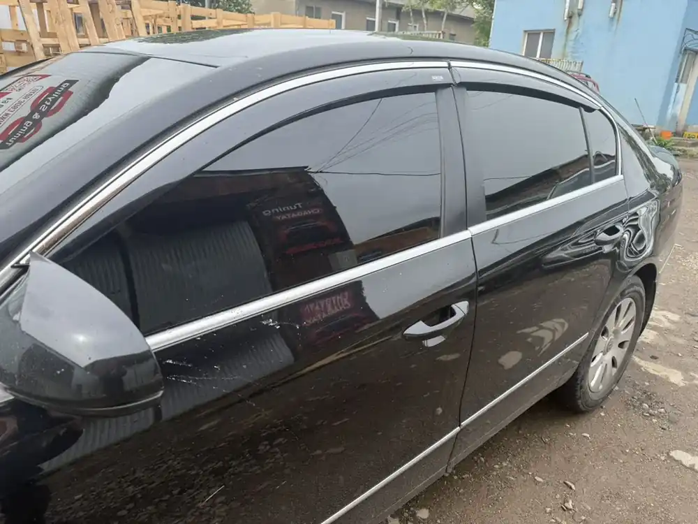 Comandă azi | Volkswagen Passat B7 2012-2015 Deflectoare geamuri cu ornament cromat SD (EU, 4 buc, Niken)