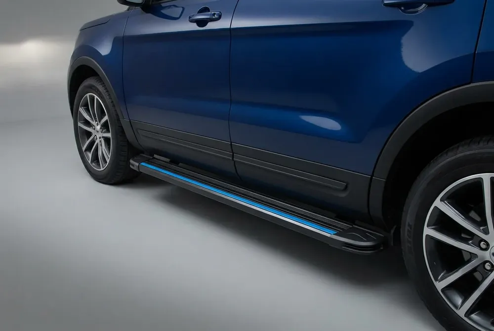 Ford Explorer 2011-2019 Praguri Laterale Maya Blue (2 buc, Aluminiu) | Recomandare