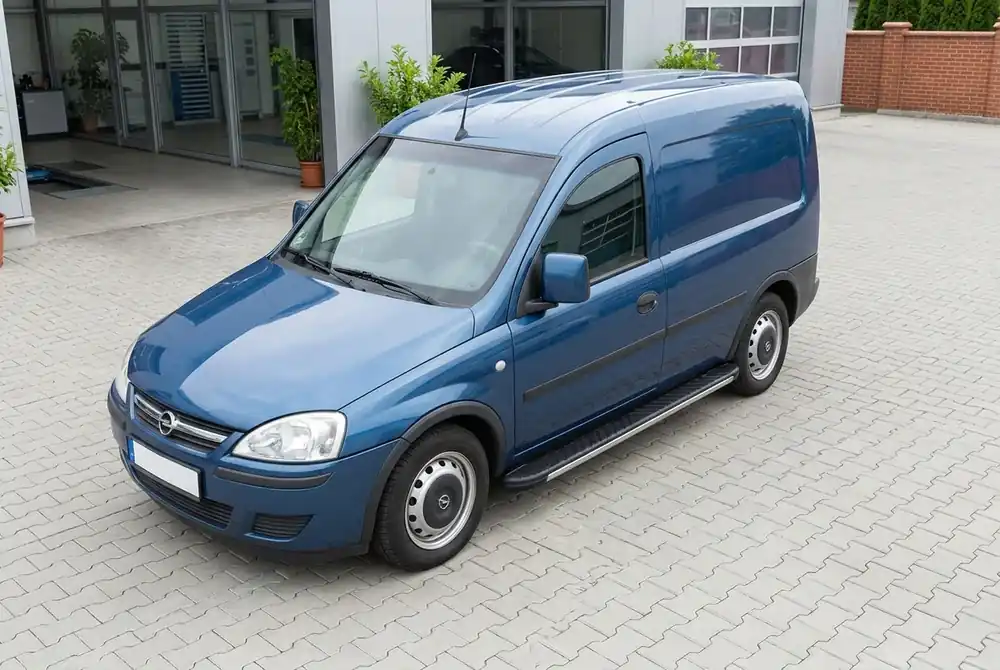 Produs premium | Opel Combo 2002–2012 Praguri laterale Bosphorus Grey (2 buc, aluminiu)
