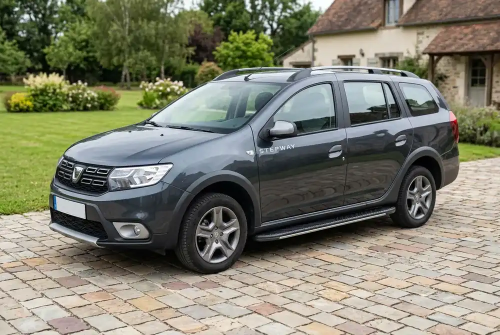 Renault Logan MCV 2013-2022 Praguri laterale Bosphorus Grey (2 buc, aluminiu) | Reduceri