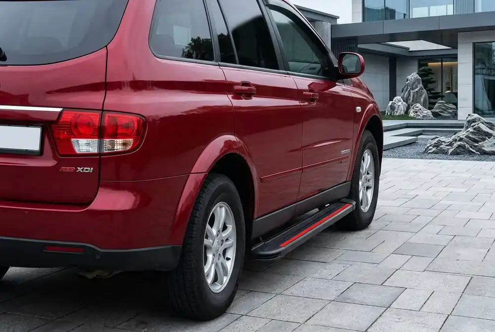 SsangYong Kyron 2005-2014 Praguri Laterale Maya Red (2 buc, Aluminiu) - Outlet