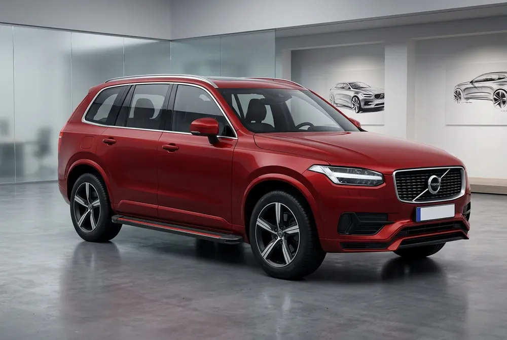 Volvo XC90 2015- Praguri Laterale Maya Red (2 buc, Aluminiu) - Reducere mare