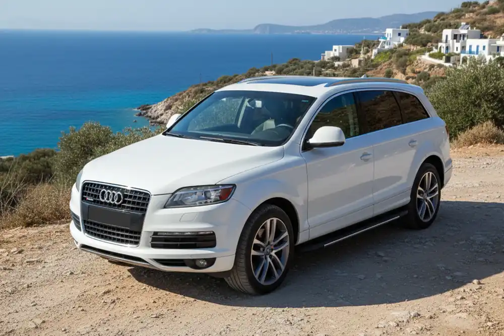 Cumpără online | Audi Q7 2005-2015 Praguri laterale Bosphorus Grey (2 buc, aluminiu)