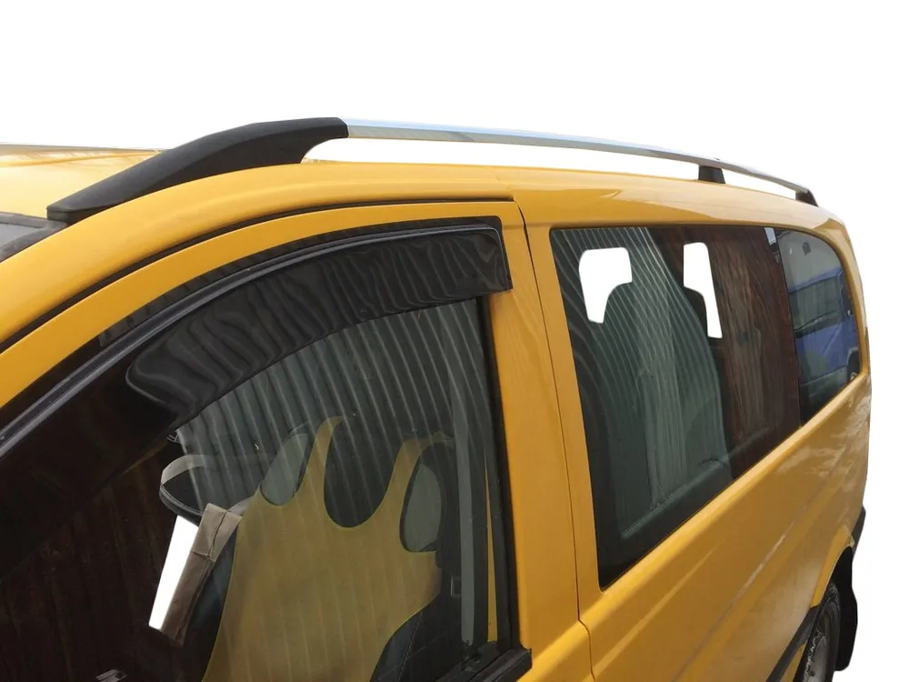 Noutate în catalog - Mercedes Viano 2004-2014 Bare Portbagaj Crom DDU (Picioare Plastic)