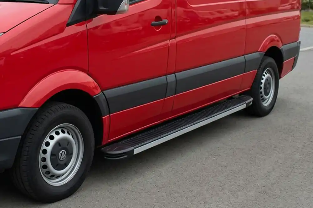 Acum disponibil - Volkswagen Crafter 2016- Praguri Laterale Maya V1 (2 buc, Aluminiu) Long/ExtraLong