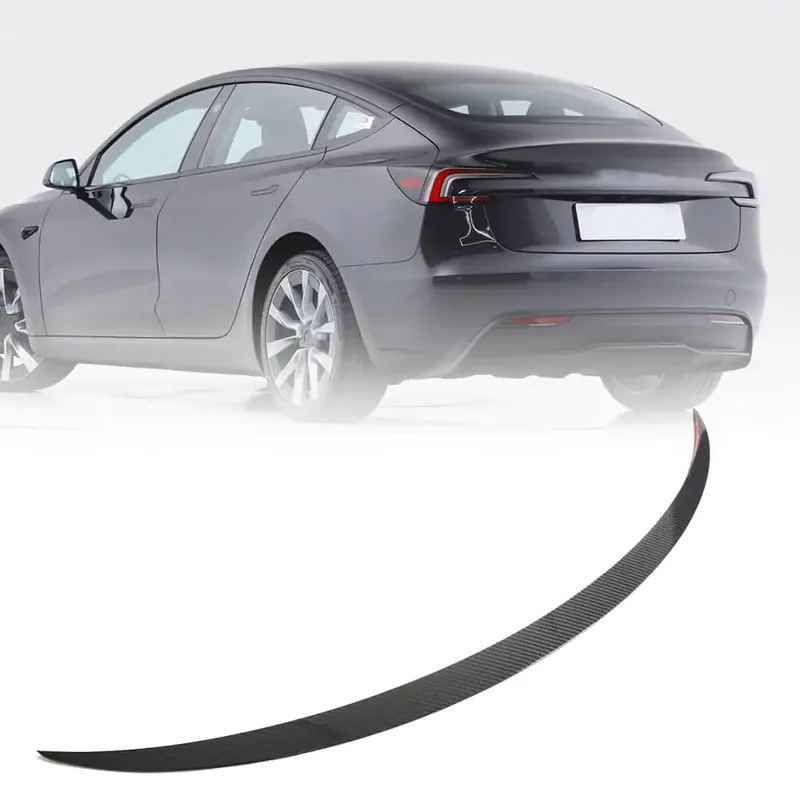 Tesla Model 3 2017- Spoiler V2 (2023+, Carbon) | Direct din fabrică