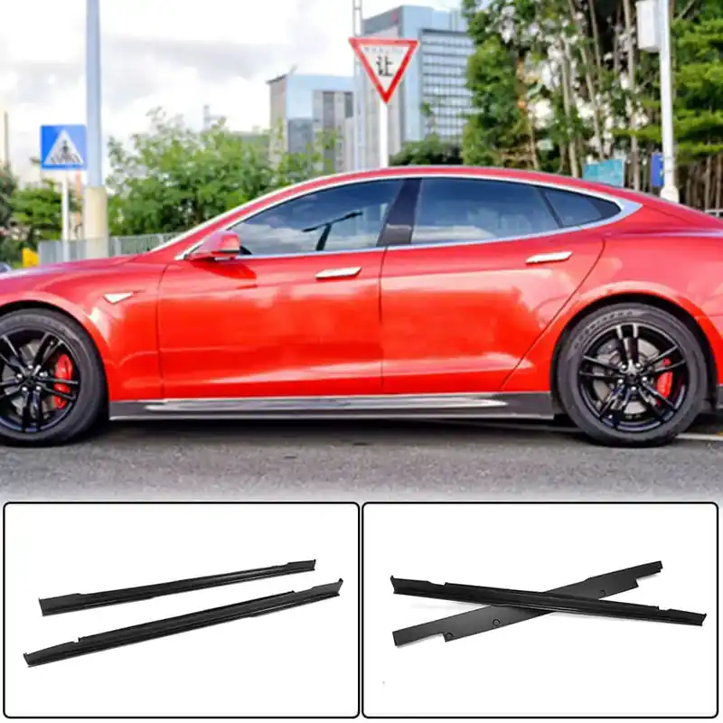 Recomandare - Tesla Model S 2012– Capace Praguri V1 (2014-2021, Carbon)