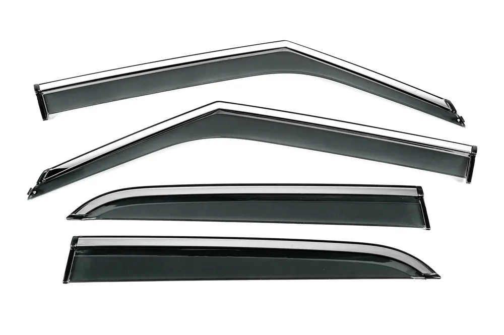 Acum disponibil - Chevrolet Trailblazer 2020- Deflectoare geamuri cu ornament cromat Niken Luxury (4 buc)