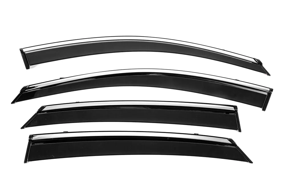 Calitate de top - Hyundai Sonata DN8 2020- Deflectoare geamuri cu ornament cromat Niken Luxury (4 buc)