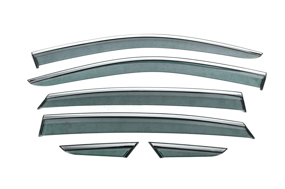 Toyota Venza 2020- Deflectoare geamuri cu ornament cromat Niken Luxury (6 buc) | Bestseller