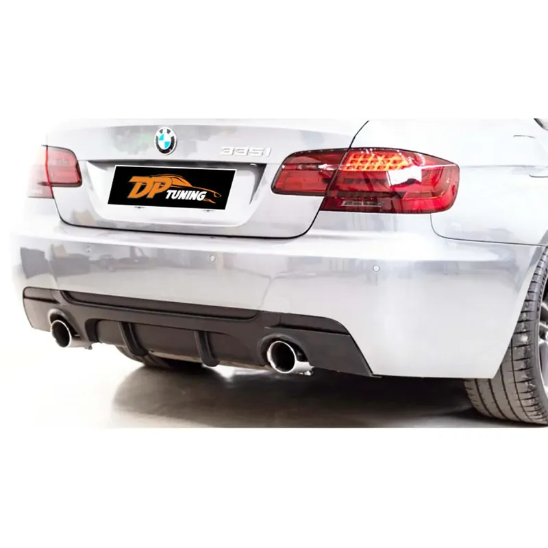 Livrare rapidă | BMW 3 Series E92/E93 2006–2013 Difuzor bara spate DPT (pentru E92 M-Sport, Negru Lucios)