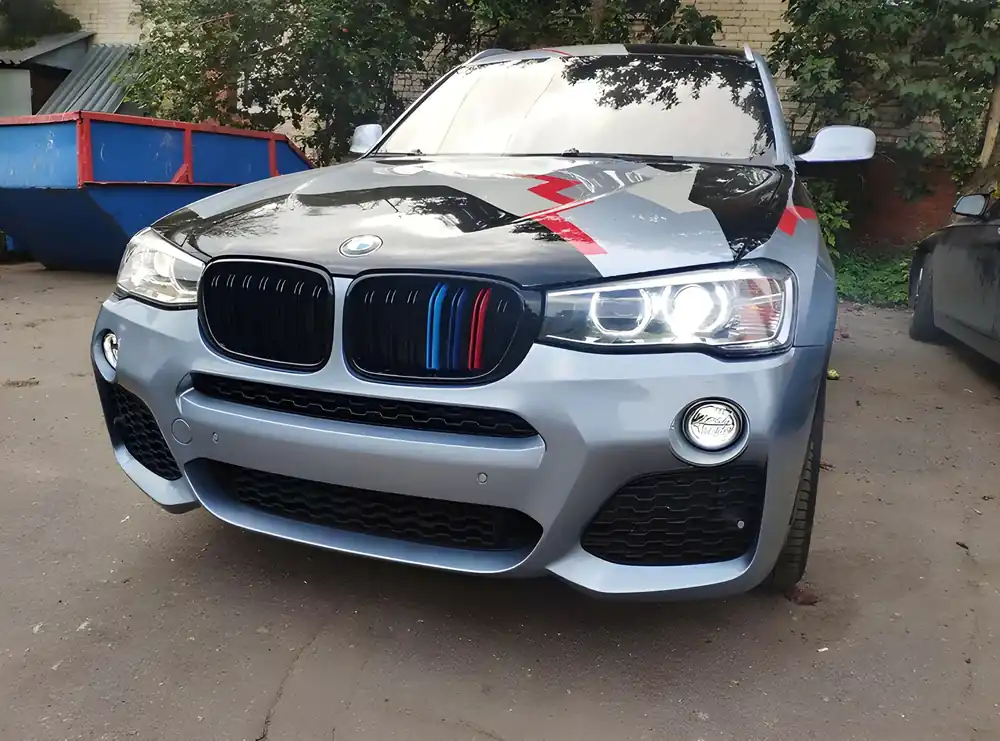 BMW X3 F25 2011-2018 Grile radiator M-Look (2014-2018, M-Color) | Ultimele bucăți