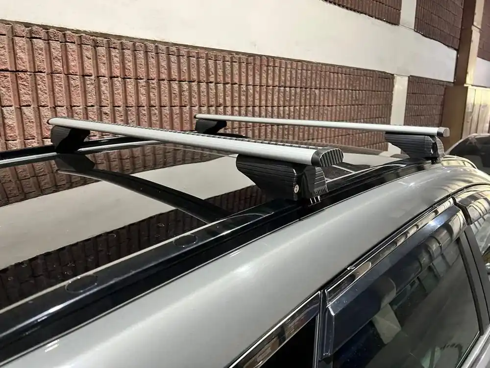Ultimele bucăți | Volkswagen ID.4 2020- Bare transversale pentru bare longitudinale integrate cu cheie Wizard V2 (2 buc)