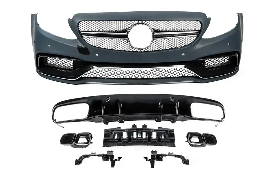 Produs adăugat recent - Mercedes C-class W205 2014-2021 Kit caroserie cu difuzor pentru Coupe (AMG C63-design 2014-2018)