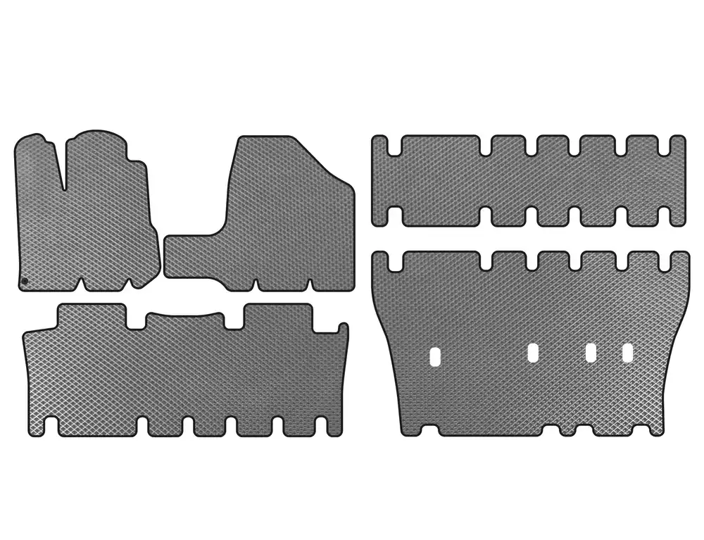 Ultimele bucăți | Toyota Sienna 2003-2009 Covorase EVA (3 Randuri, Gri)