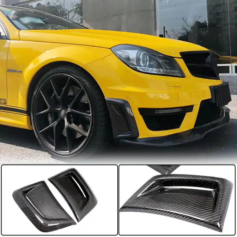 Grăbește-te - Mercedes C-class W204 2007-2015 Capace Bara Fata Carbon (pentru AMG 2012-2014)